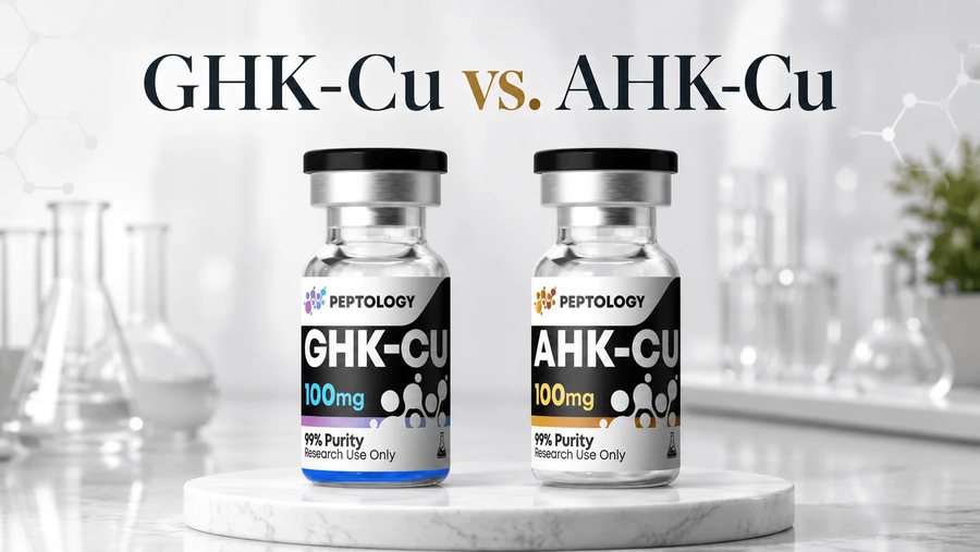 GHK-Cu vs. AHK-Cu: qual è la differenza tra i due tripeptidi di rame