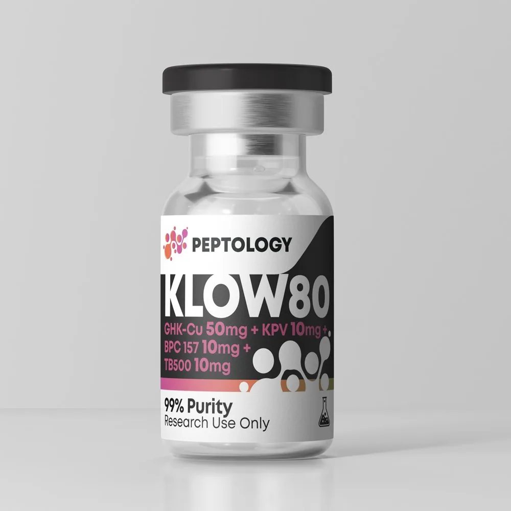 KLOW80 – Miscela: GHK-Cu 50 mg, TB-500, BPC-157 e KPV 10 mg ciascuno