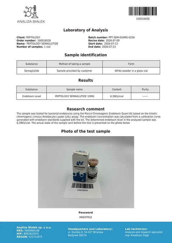 Semaglutide 5/10 mg – agonista del recettore GLP-1 per la ricerca – immagine 5
