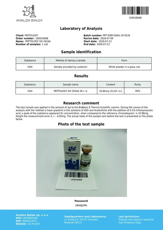 Somatropin (Somatropina) 3 pezzi x 36 UI – Ormone della crescita (HGH) – immagine 2